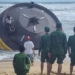 the pole is 4m in diameter 5m high with foreign water jet placed on the beach of quang ngai 138124