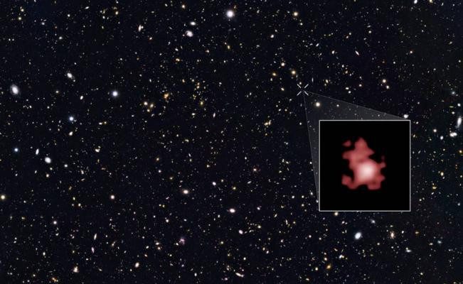 Galaxy GN-z11 is located 13.4 billion light-years from Earth.