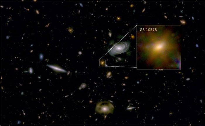 The ill-fated galaxy from the early universe is being destroyed by its own furious central black hole