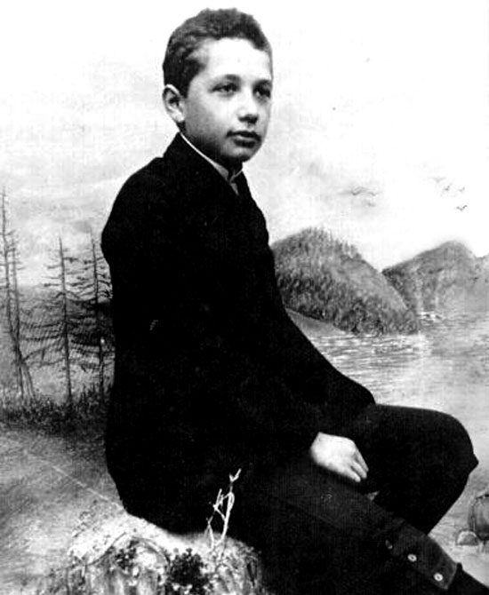 Einstein at 14 with many peculiar questions