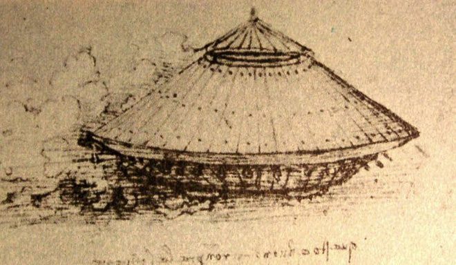 Prototype "tank" from the late 15th or 16th century by Da Vinci.