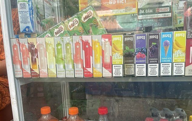 Electronic cigarettes are sold in grocery stores and tea shops.