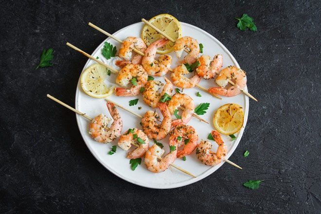 Grilled Prawns with Passion Fruit Sauce