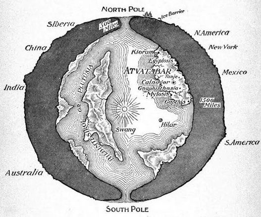 The Earth is indeed hollow inside and surrounded by more land and water on the surface.