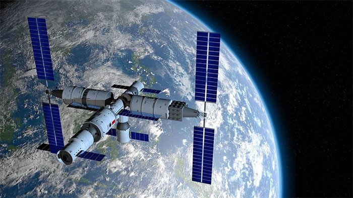 Simulation of China's Tianhe Space Station