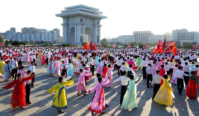 North Koreans Dancing