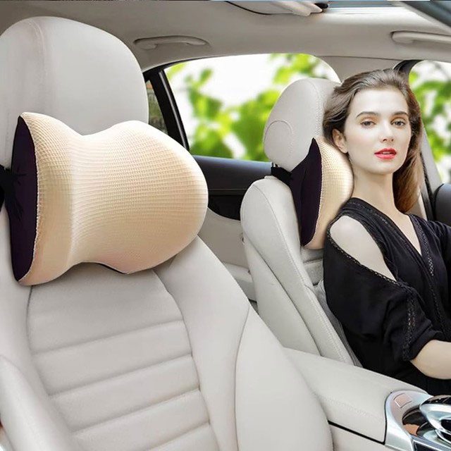 The headrest is designed to be soft, helping you relax and rest better during travel.