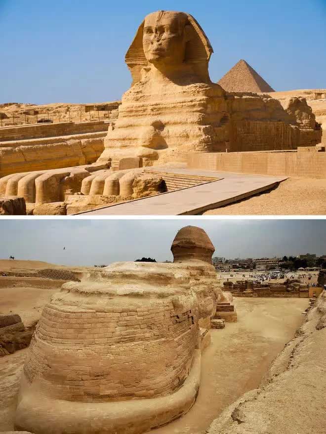 The Sphinx of Giza, Egypt Has a Tail