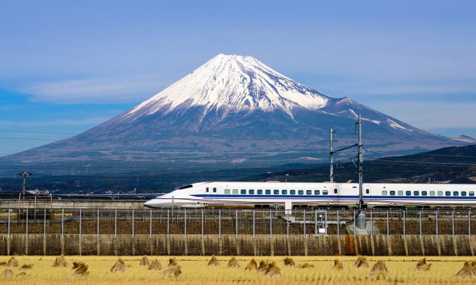 Japan's Joetsu Shinkansen line currently has a maximum speed of 275 km/h.