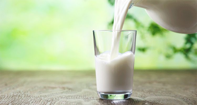 Bloating, abdominal pain, or diarrhea when consuming milk or dairy products indicates lactose intolerance.