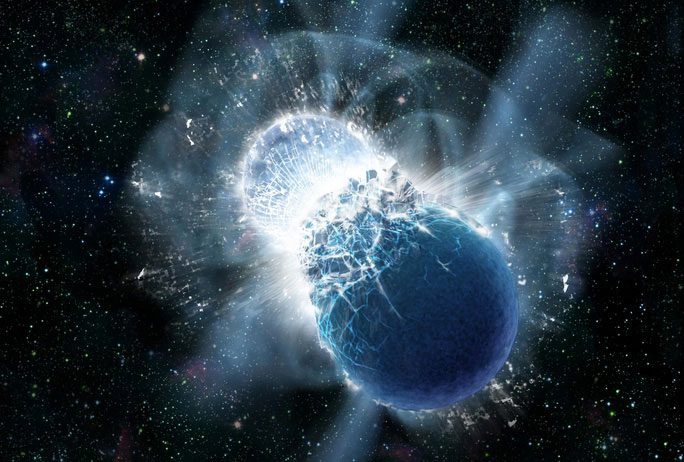 A neutron star explosion or collision could create an extraterrestrial "deluge"
