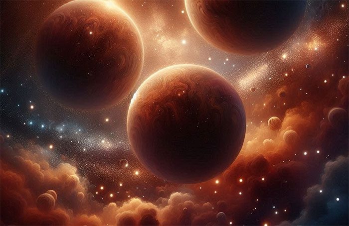 Six unusual planetary mass objects formed directly from gas and dust in space