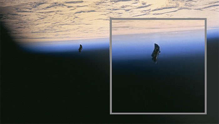 Dr. Luis Corralos captured an image of the Black Knight satellite.