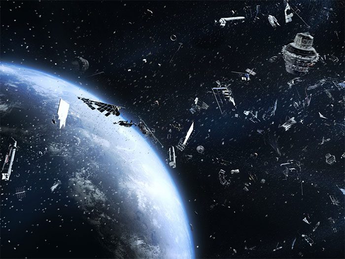 Hundreds of defunct satellites fall through the Earth's atmosphere every year.