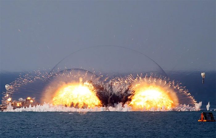 A horrifying bomb explosion during the strategic exercises Caucasus 2016.