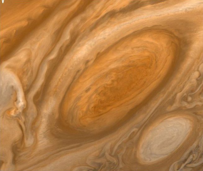 The Great Red Spot on Jupiter is Three Times the Size of Earth