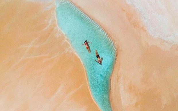 Mini beach in Australia.