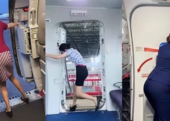 why airplanes cannot have automated flight attendant doors that open manually 136808