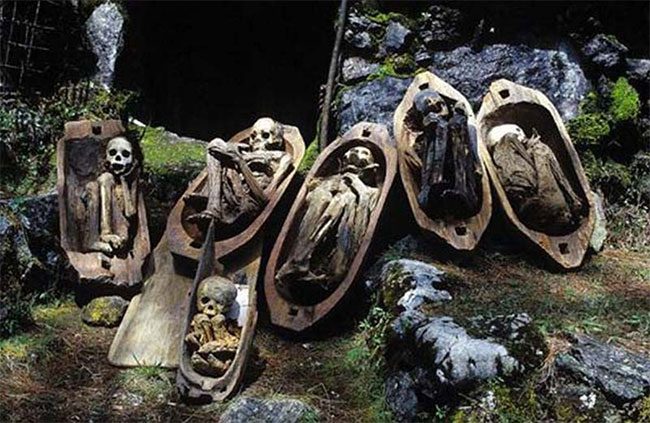 Ibaloi fire mummies in the Philippines.