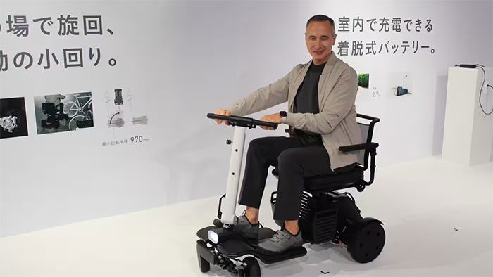 New scooter model for the elderly.