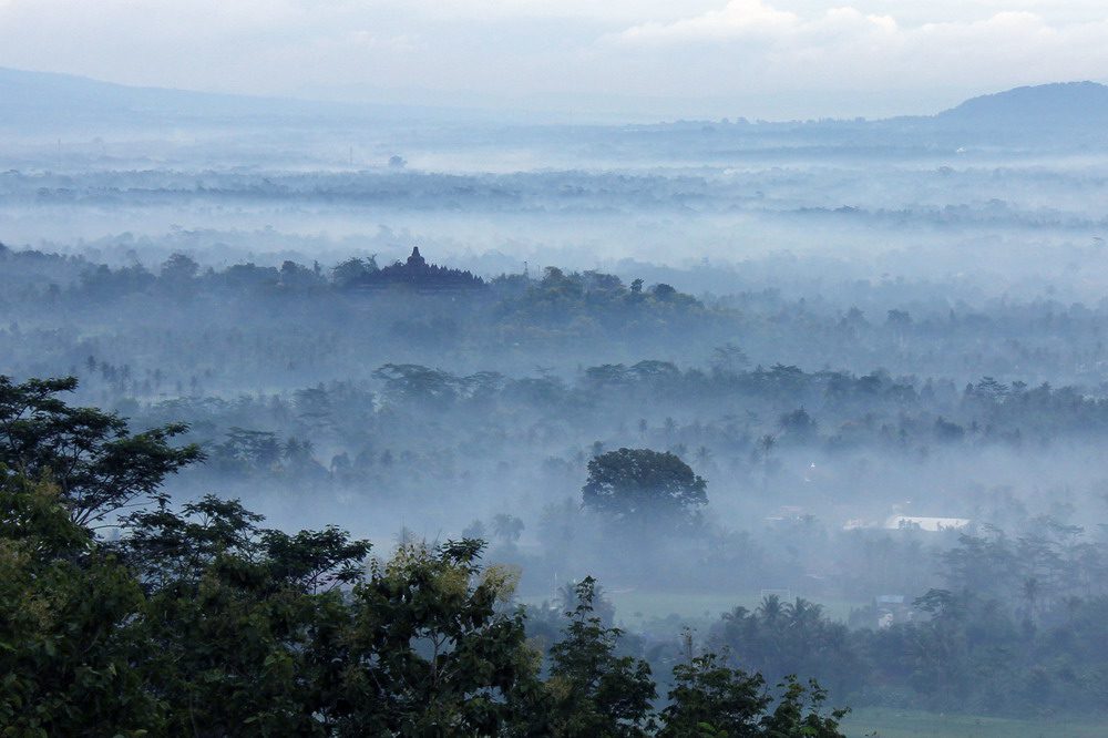 It is believed that the temple was buried after a major eruption of Mount Merapi in this region during the 14th century.