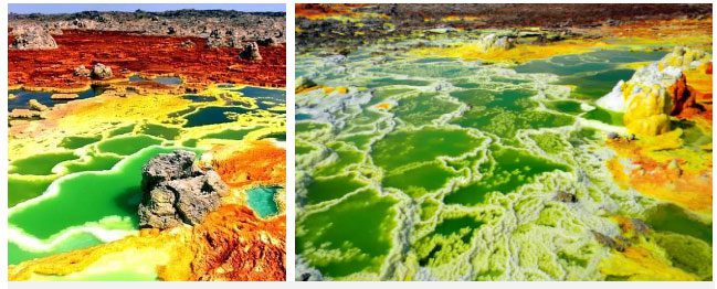 The scenery in Dallol is mystical and vivid, but in reality, it is a 'death trap'.