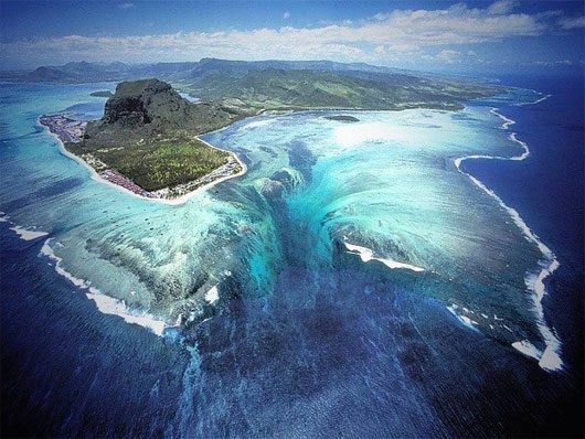 The Marvelous Beauty: The 'Underwater Waterfall' at Mauritius