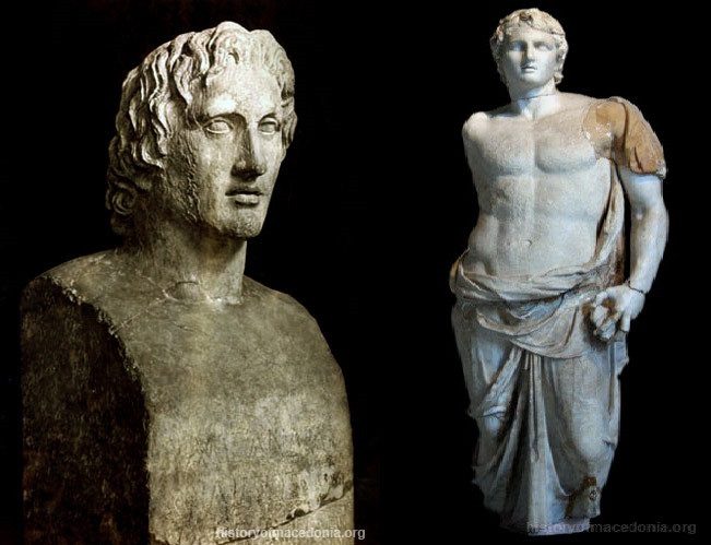 Statues of Alexander the Great are displayed in many museums around the world.