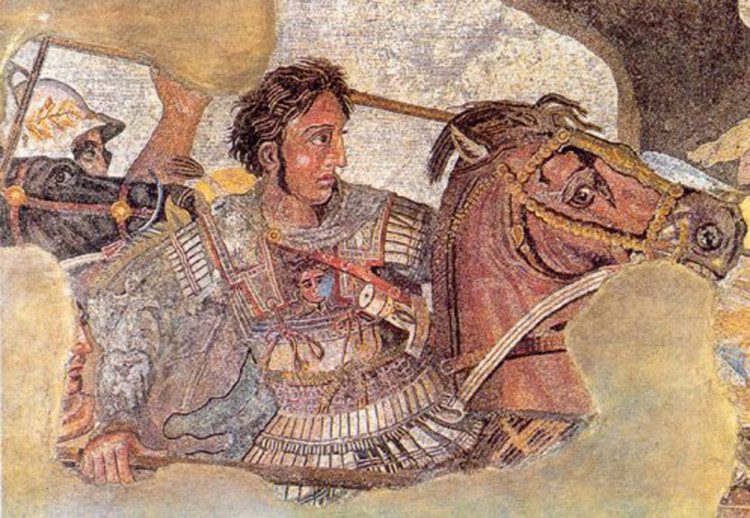 Alexander always fought alongside his soldiers.