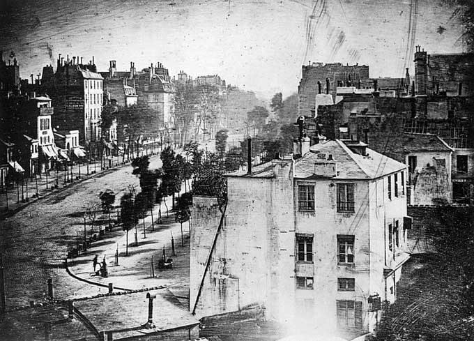 One of the photos taken in 1838 by inventor Louis Daguerre