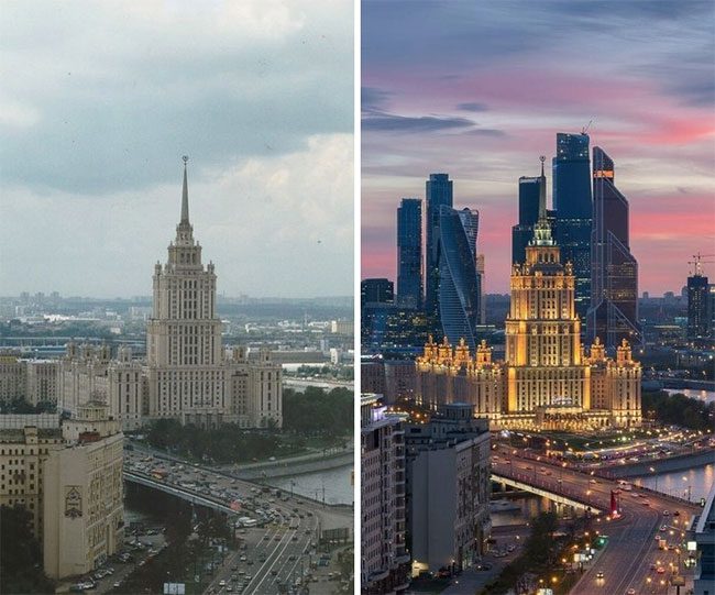 Moscow 20 years apart