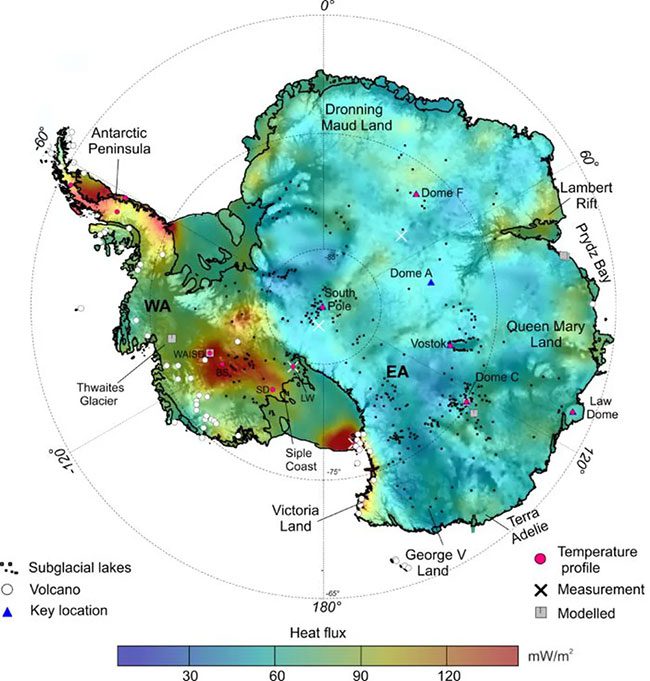 The highest resolution map of geothermal activity beneath the ice in Antarctica.