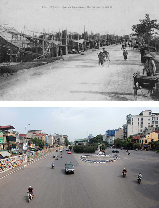 Today, the areas for bamboo have been replaced by wide roads with densely packed houses and high-rise buildings