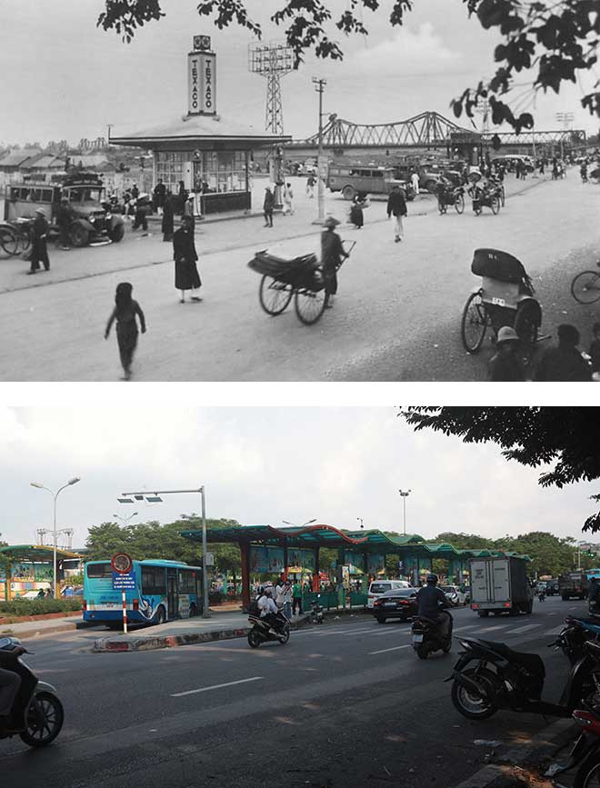 After 1954, when the passenger bus station was established, it was named Long Bien.