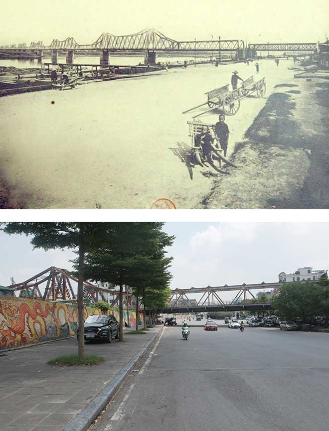 100 years ago, the area selling bundles of bamboo was known as Bamboo Wharf