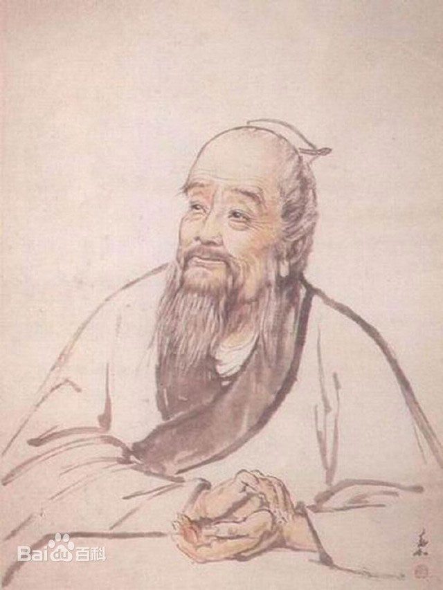 Portrait of Bian Que - the legendary physician of ancient China.