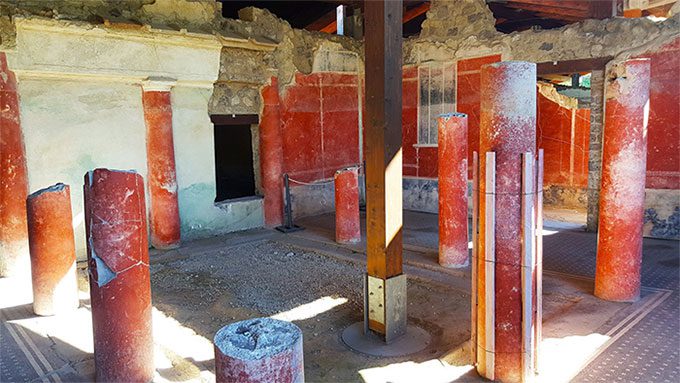 Ruins of the "modern" villa built over 2,000 years ago