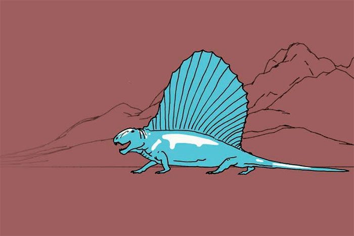 They may look similar, but the first reptiles were not dinosaurs