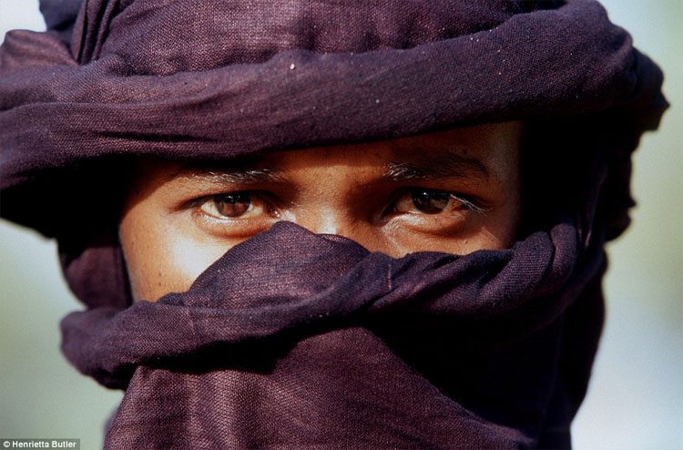 Tuareg men must cover their faces while women do not.