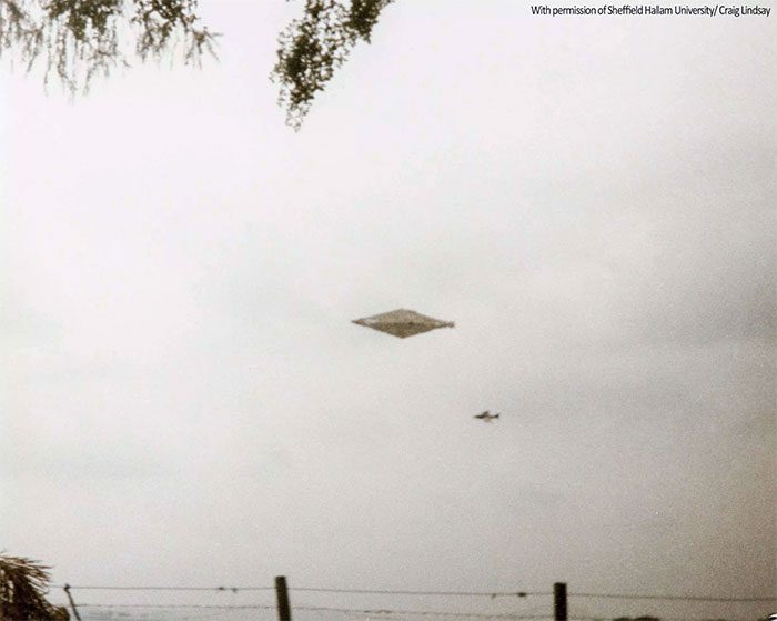 The clearest image of a UFO restored and shared publicly after over 30 years.