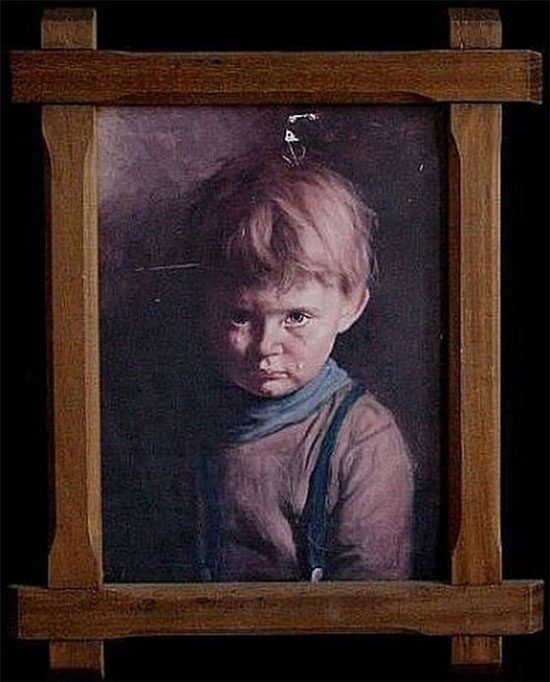 The Crying Boy painting