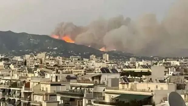 Wildfires in Greece.