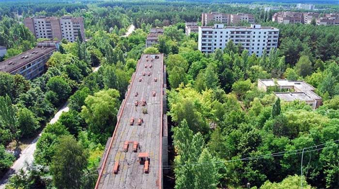 Chernobyl, one of the largest abandoned places in the world.