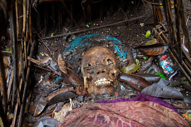 In Trunyan village, located on the remote island of Bali in Indonesia, the locals have a very strange and haunting custom.