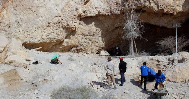 An excavation at Jabal Kaf Addor