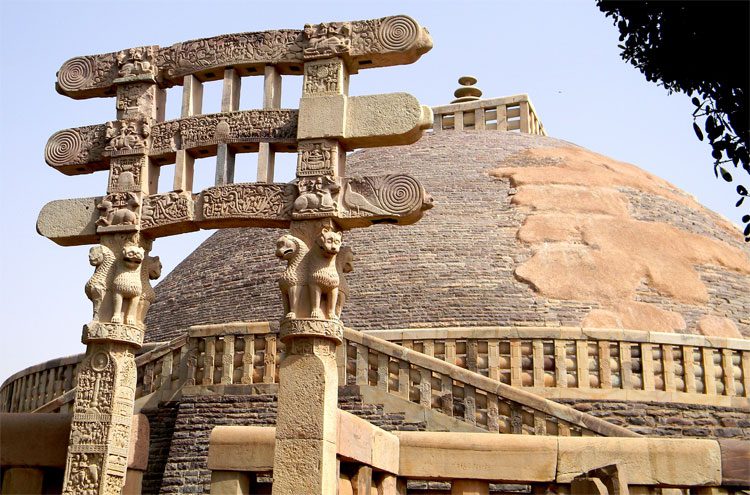 View of the Great Stupa.