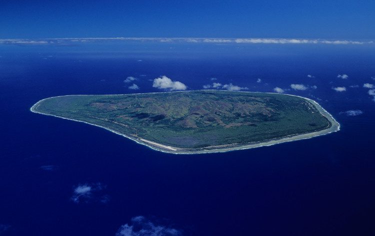 Mangaia Island, part of the Cook Islands.