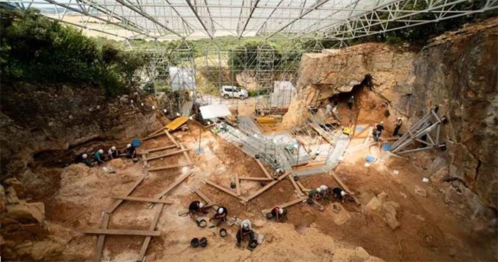 Excavation at the Atapuerca site in Burgos, Spain