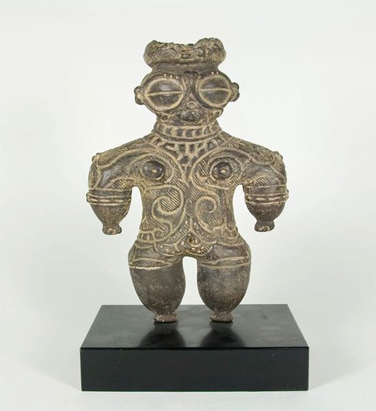 The figurine created during the late Jōmon period of prehistoric Japan.