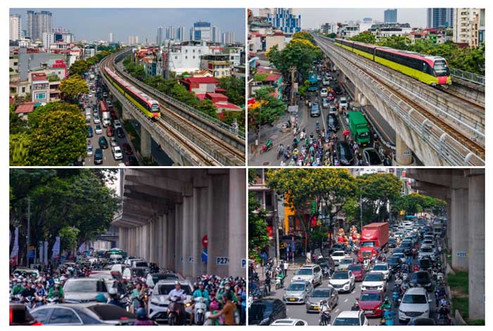 Hồ Tùng Mậu - Xuân Thủy - Cầu Giấy route often experiences congestion